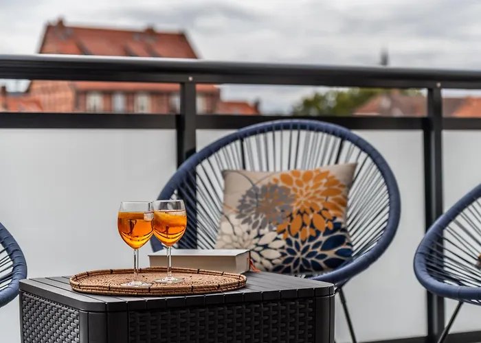 Design-wohnung, Altstadt, Parkplatz, Netflix Lägenhet